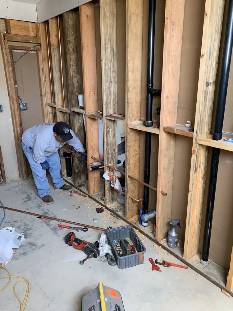 Commercial rough-in plumbing for Trenchless Sewer Repair in Morrisville